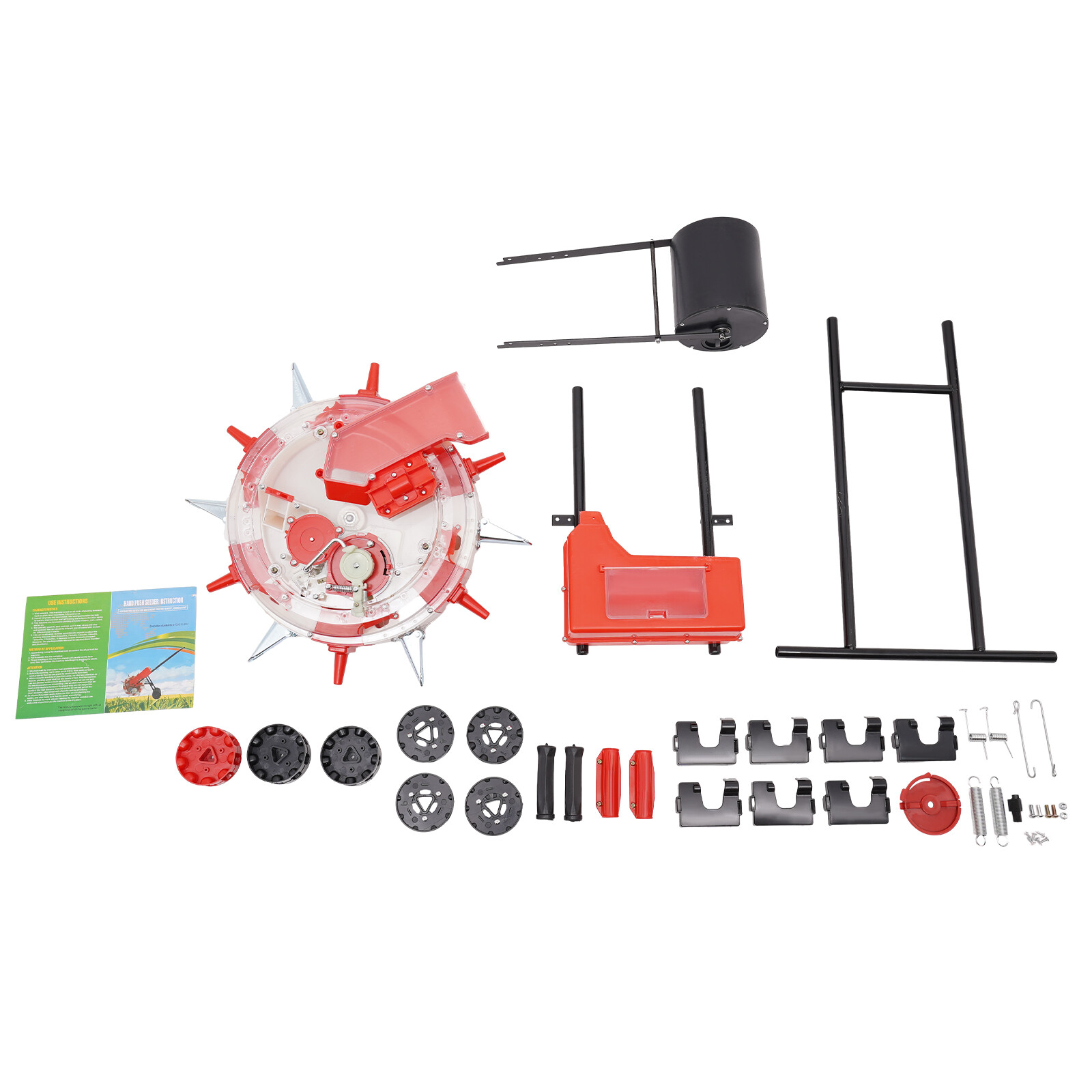 Precision Manual Seeder Garden Seed Planter Spreader Hand-Push Roller Seeder HOT