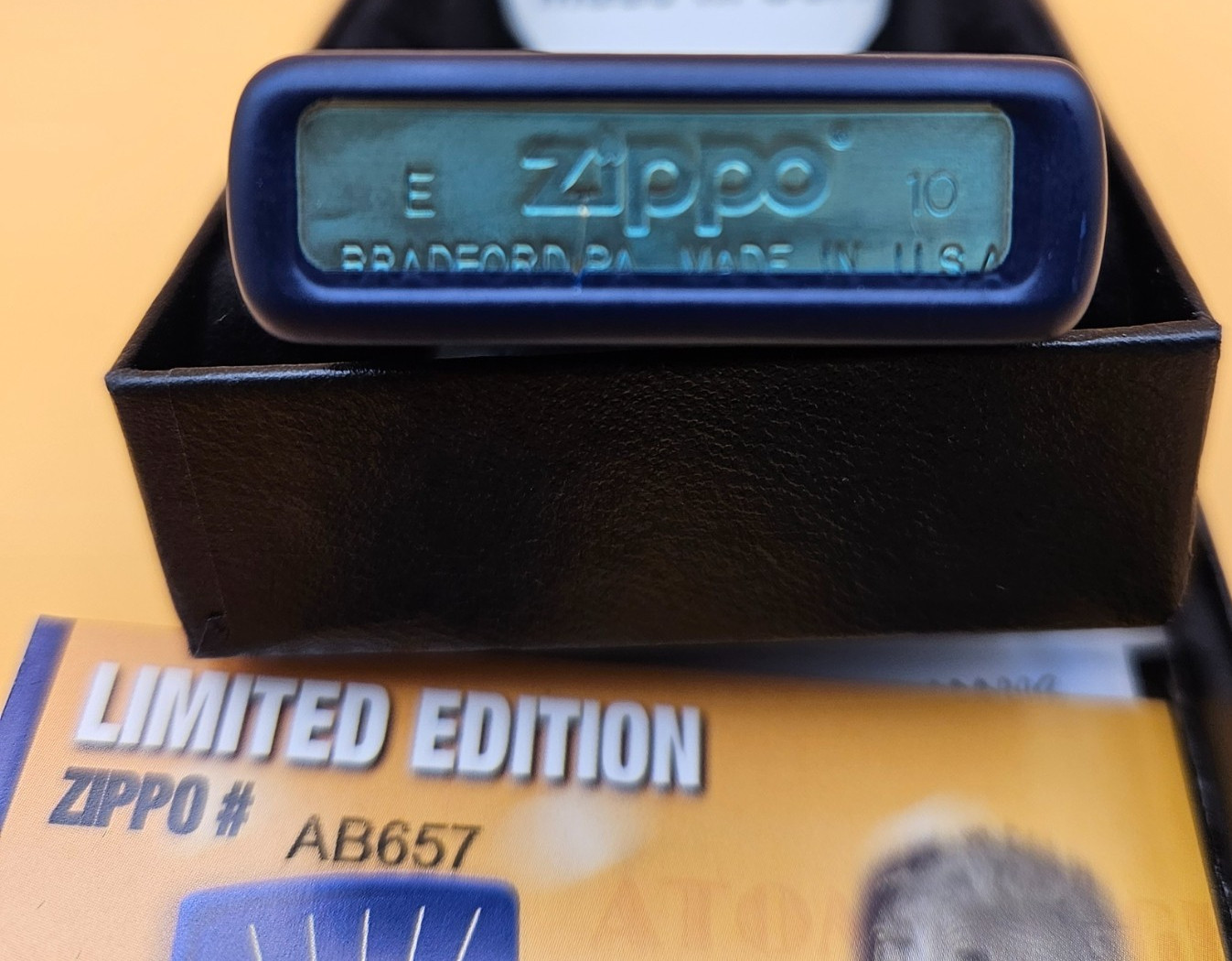 Zippo Lighter 2010 Planeta Collection: Atomic Age, Navy Matte, Limited Edition