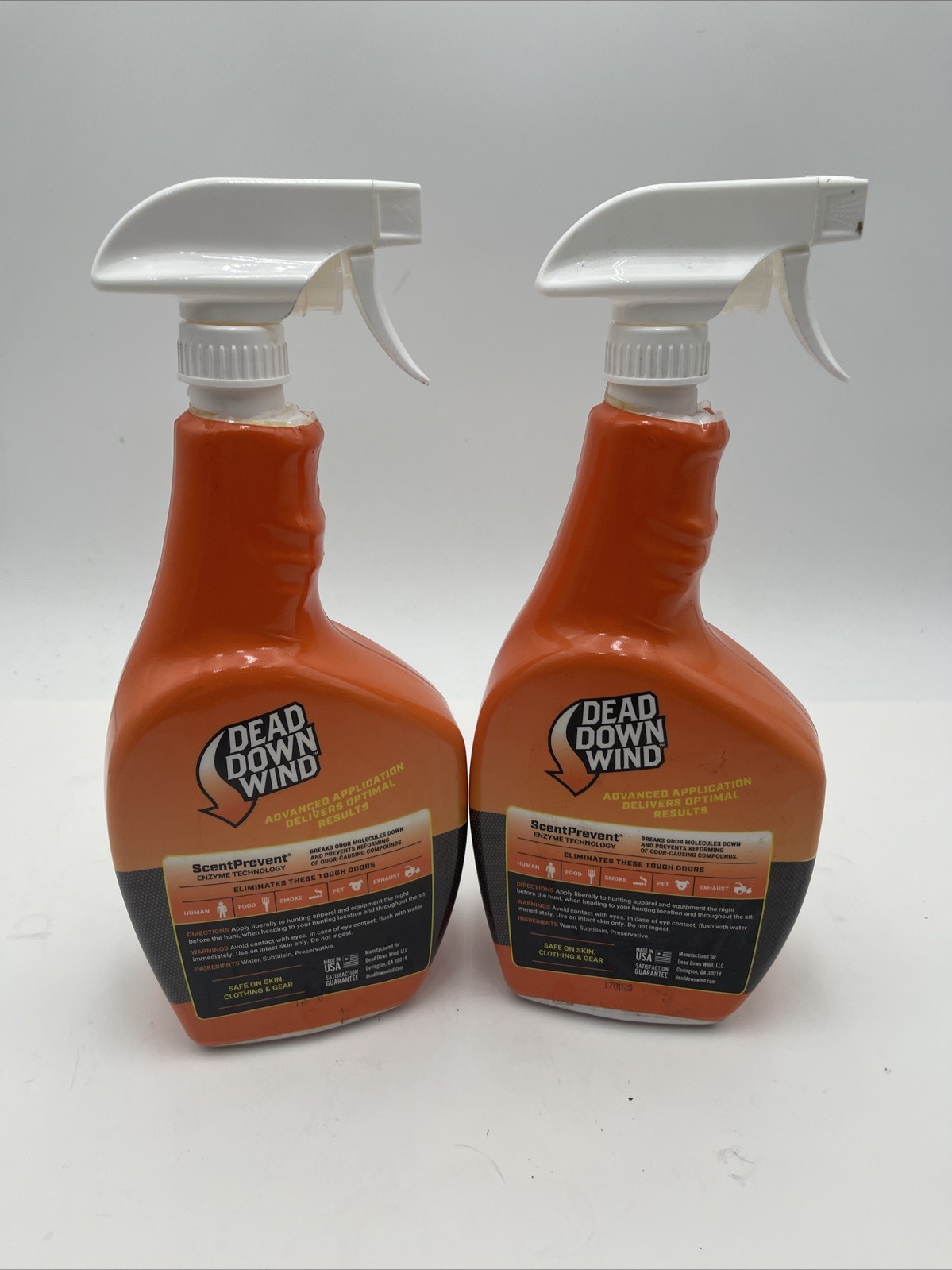Dead Down Wind Oder Eliminating Field Spray (2) 32oz Bottles