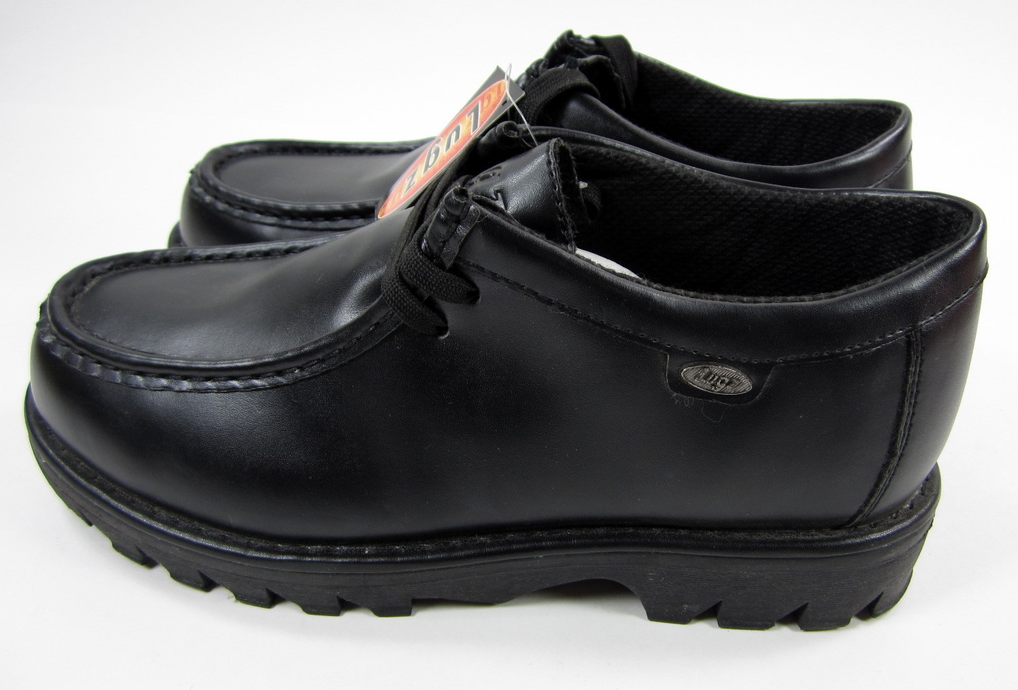 Lugz Shoes Wally Mid Classic Leather Black Boots Size 7.5