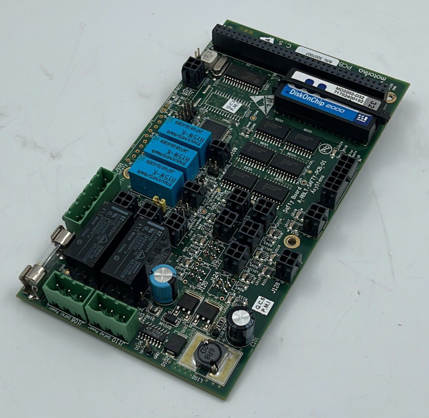 Motorica AxyStems Safty Board A-RBLT-SAFTY-PCB-01 W/ DISKONCHIP 2000