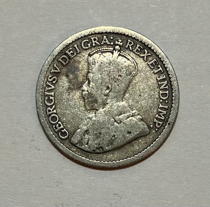 1912 Canada Silver 5 Cents