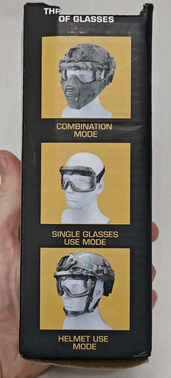 Tactical Outdoor Goggles Multi-Dimensional Split Type Two Modes of Use Green