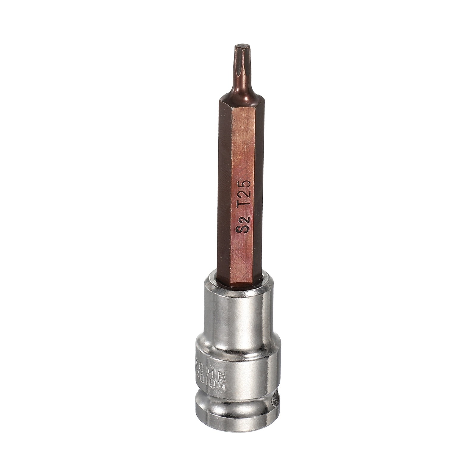 Torx Bit Socket T25 1/2" Drive 4" Length S2 Steel Long Bit CR-V Socket
