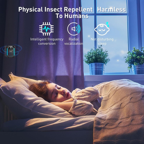 Model Ultrasonic Pest & Insect Repeller, Ultrasonic Repellent for Roach, Rodent,