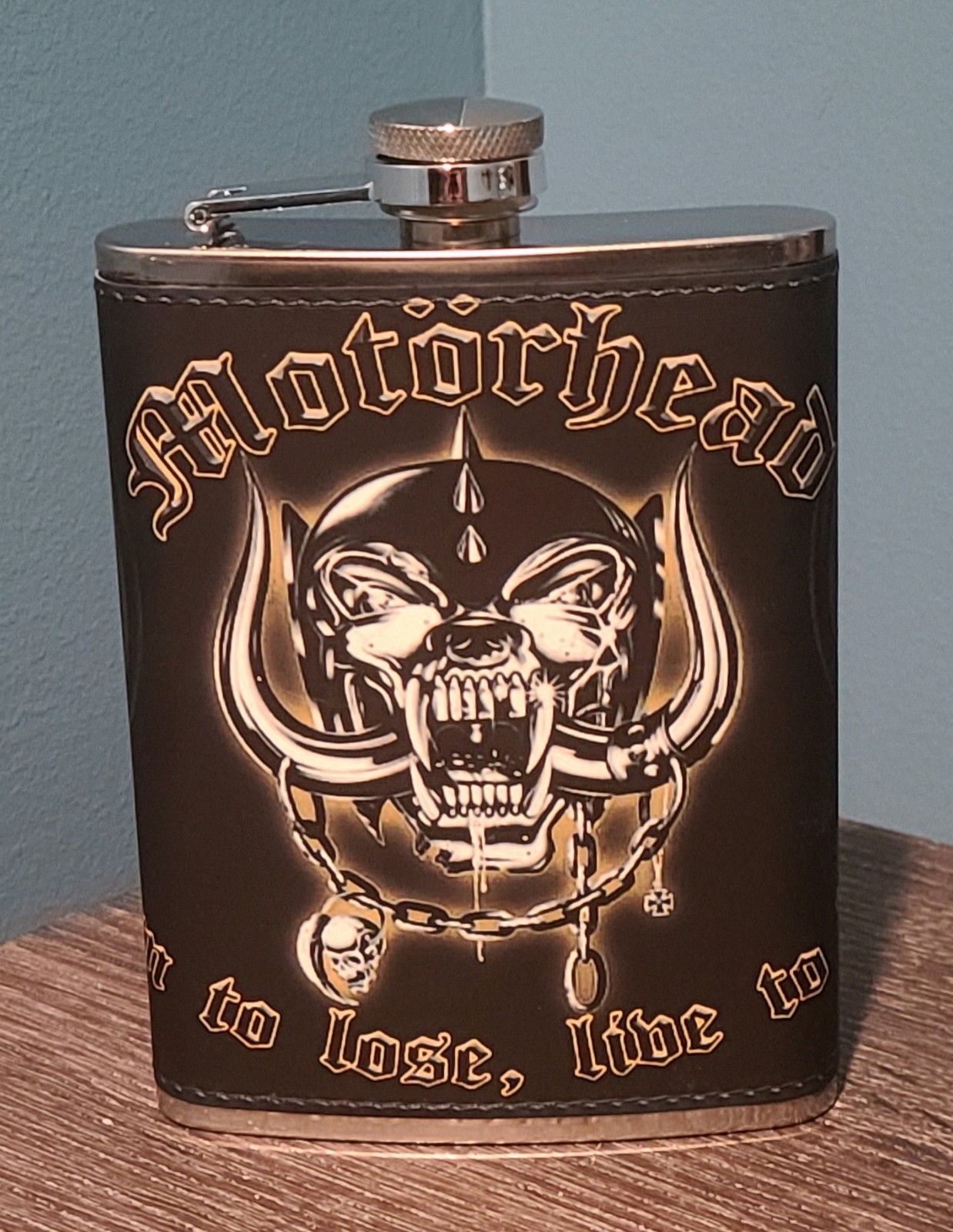 Iron Maiden: Can I Play With Madness 8 oz flask custom made NEW