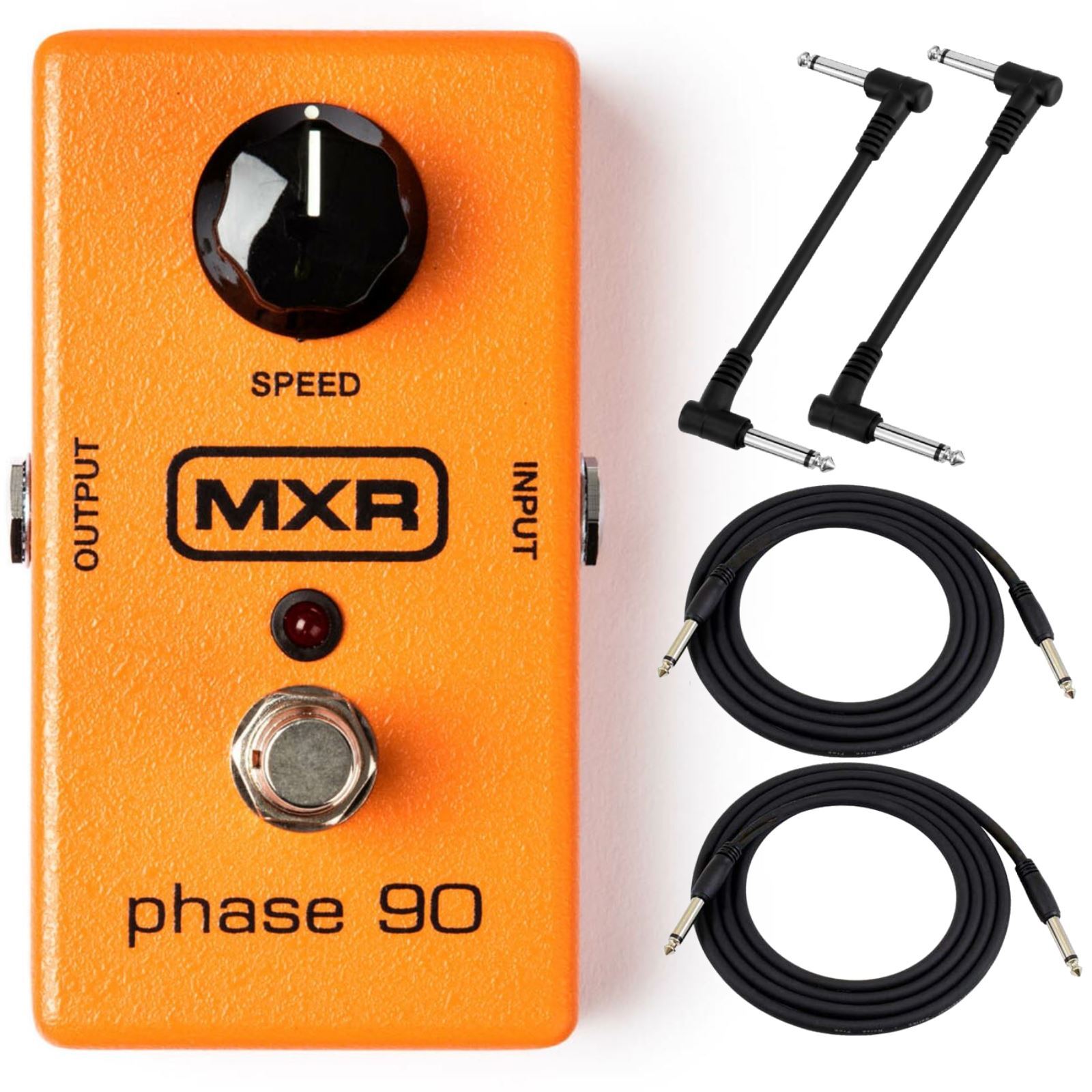 MXR M101 Phase 90 Phaser Effects Guitar Pedal with Cables