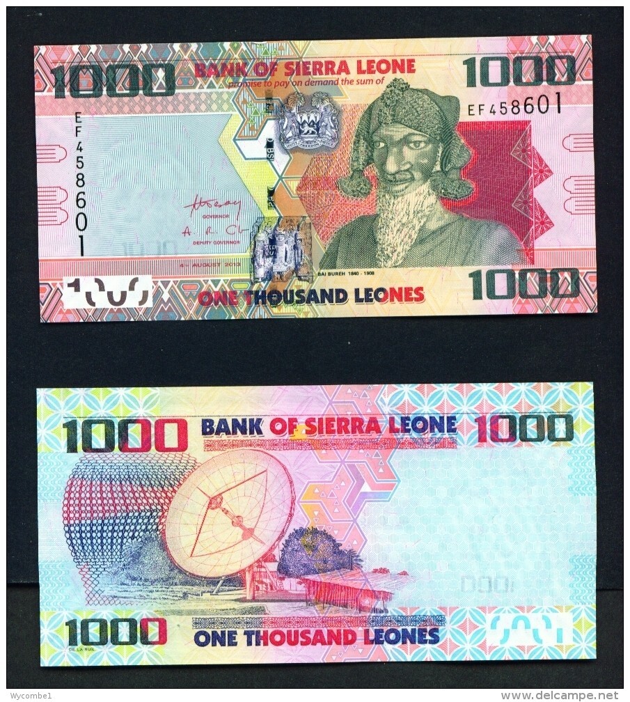 SIERRA LEONE - 2013 1000 Leones Uncirculated Banknote as Scan