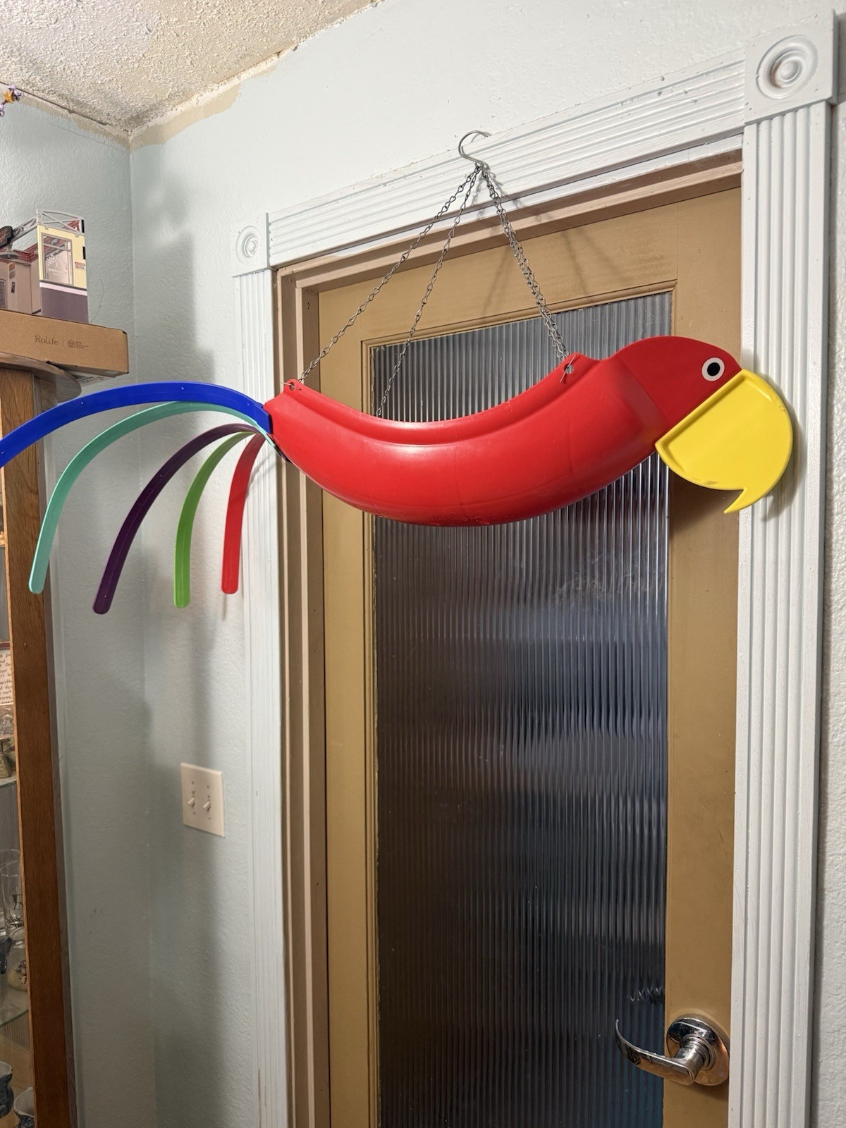 Rosie The Red Parrot Hanging Planter