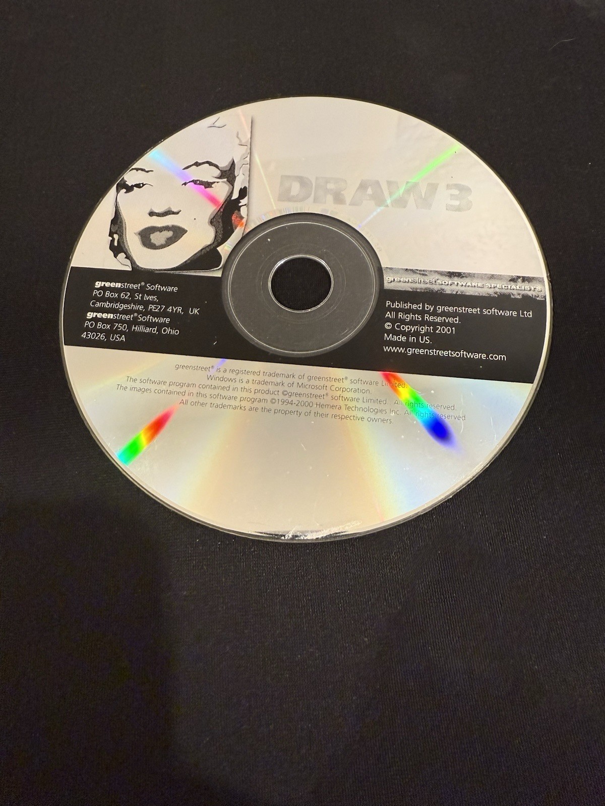 Vintage Greenstreet Draw 3 Drawing Software for Windows 95, 98, ME, 2000 & NT