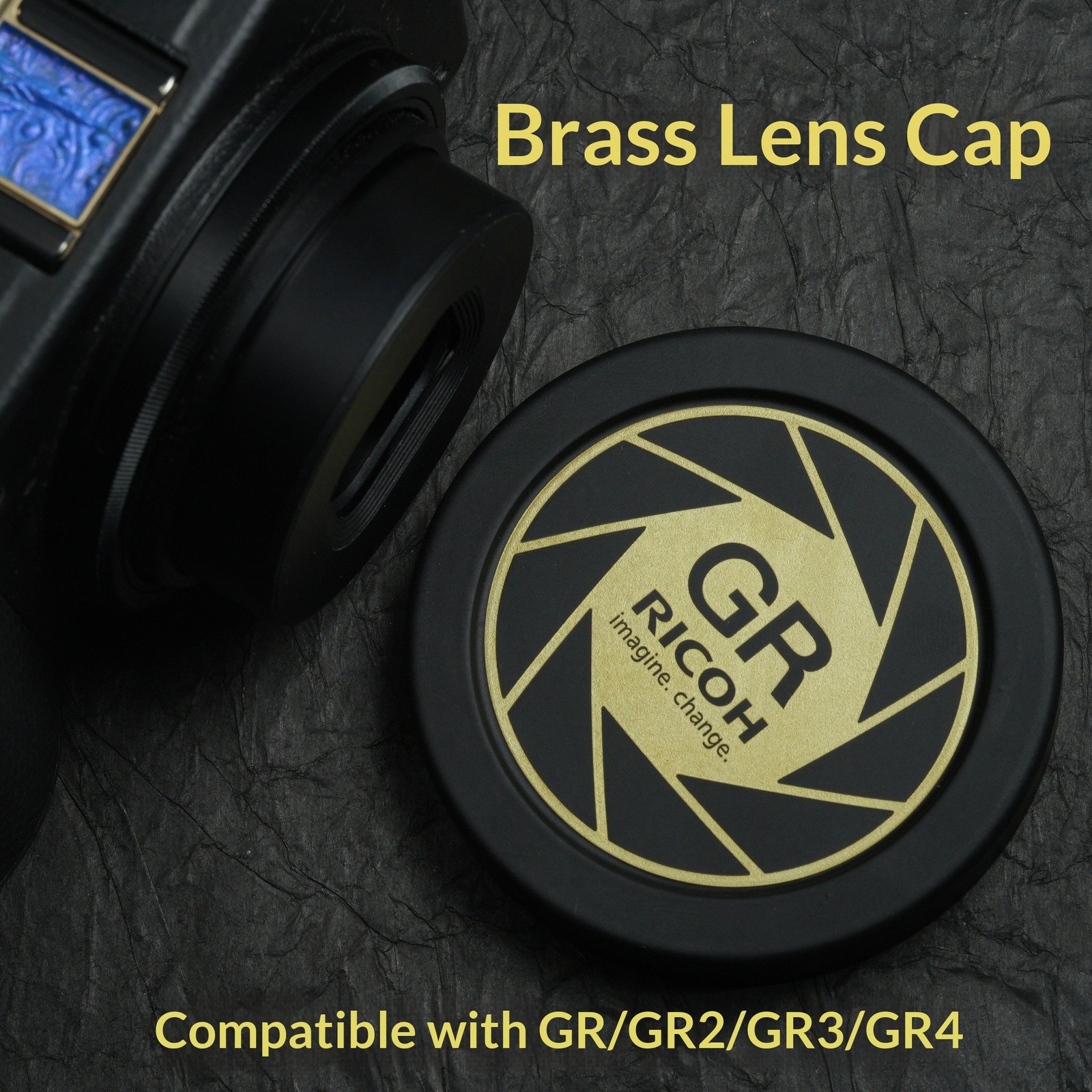 Metal Lens Cap & Protective Cover for Ricoh GR GR2 GR3 GR3X GR4