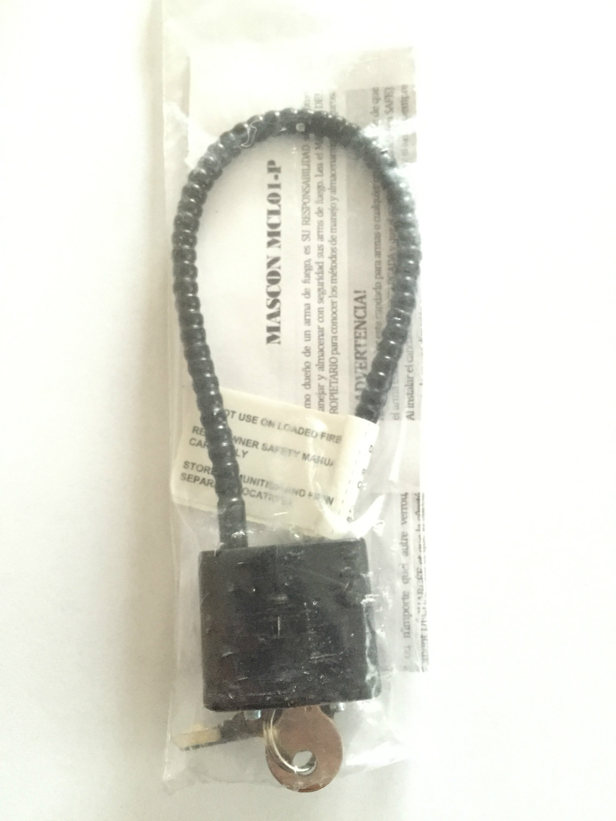 Cable Gun Lock Fits Revolvers Pistols Rifles & Shotguns Mascon MCL01