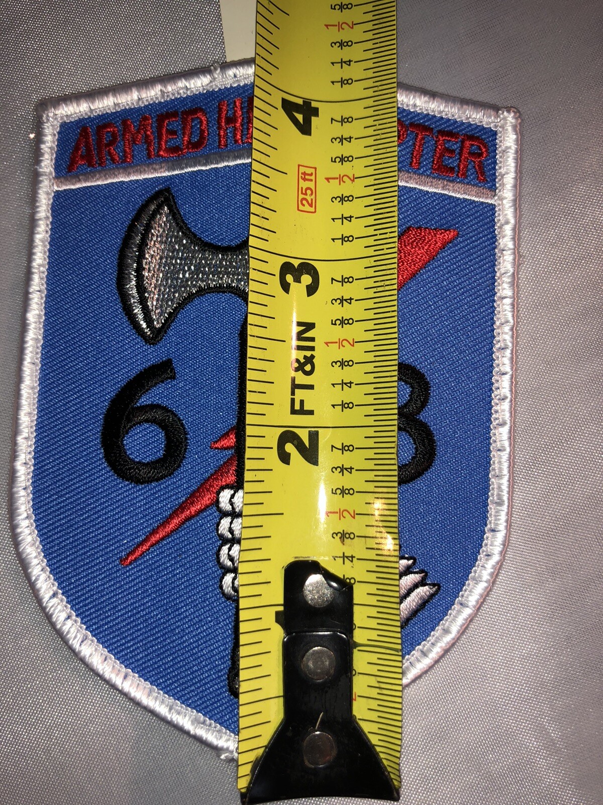 Patch Vietnam Armed Helicopter 68 UTT. Button Hole. New