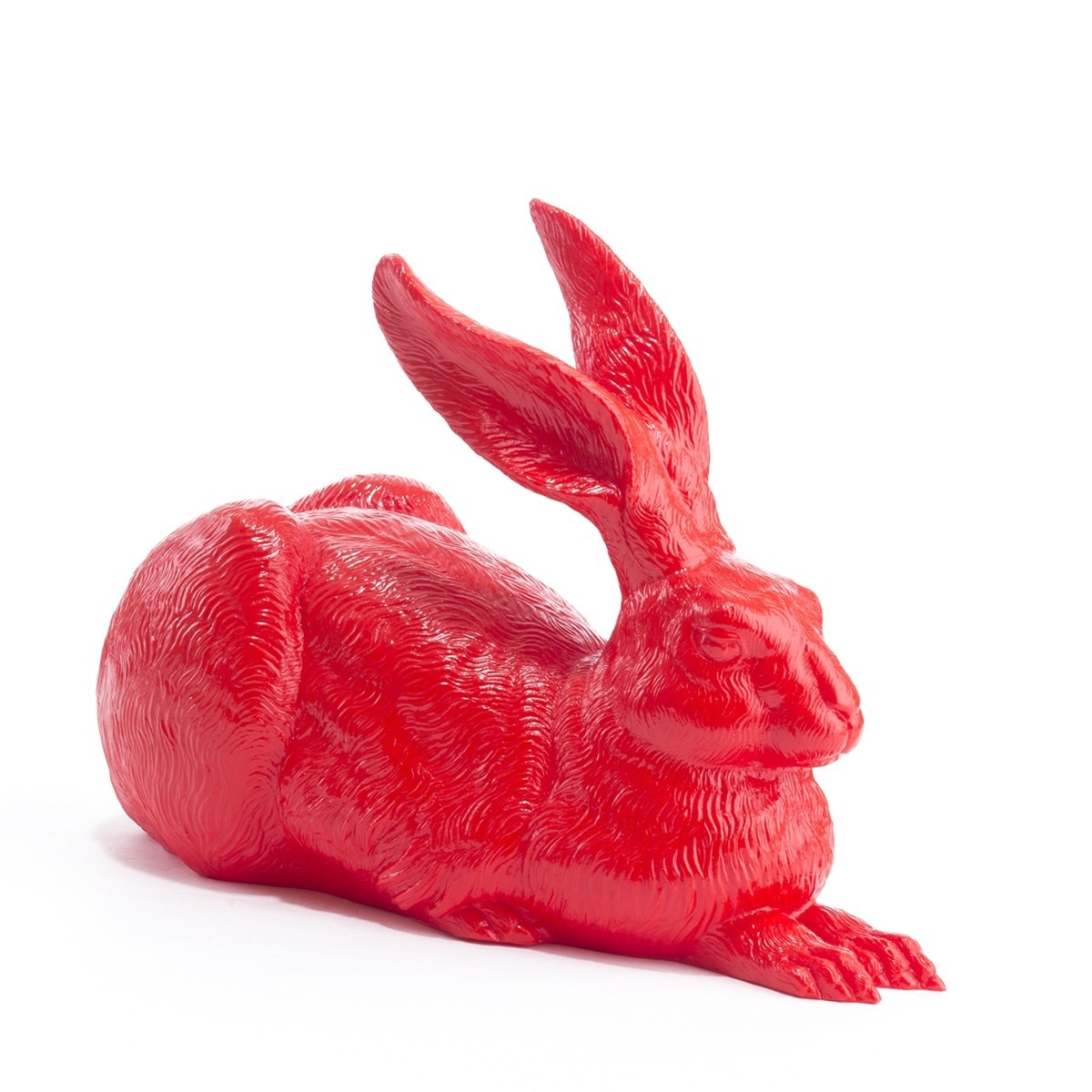 Ottmar Hörl - Dürer Rabbit - 2003, art, sculpture, funny / humor - red