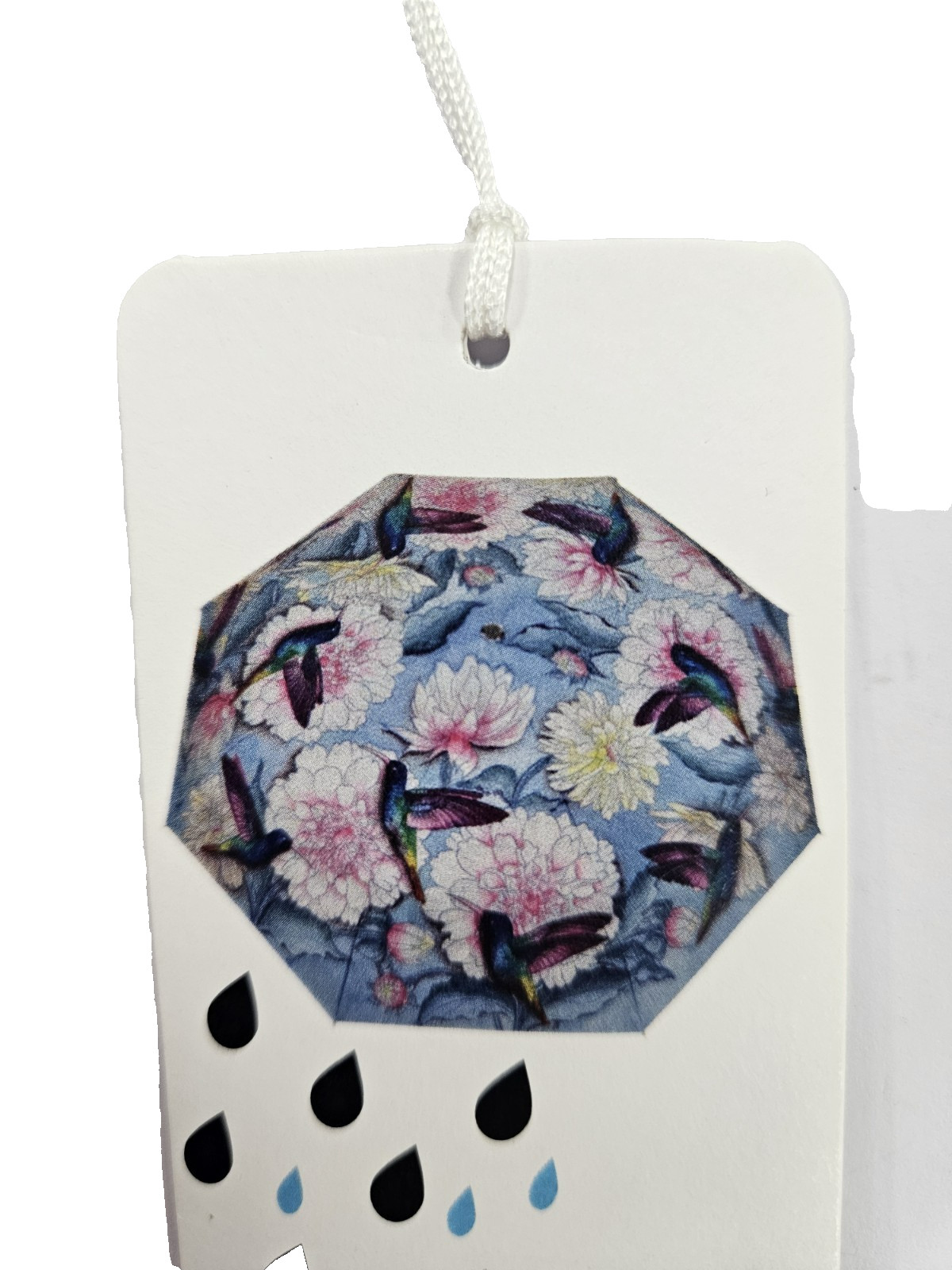 Anuschka Rainbow Birds Auto Open Close Umbrella UV 50+ Floral Bird NWT