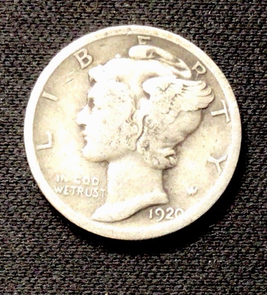 1920 Mercury Silver Dime VG! ENN Coins