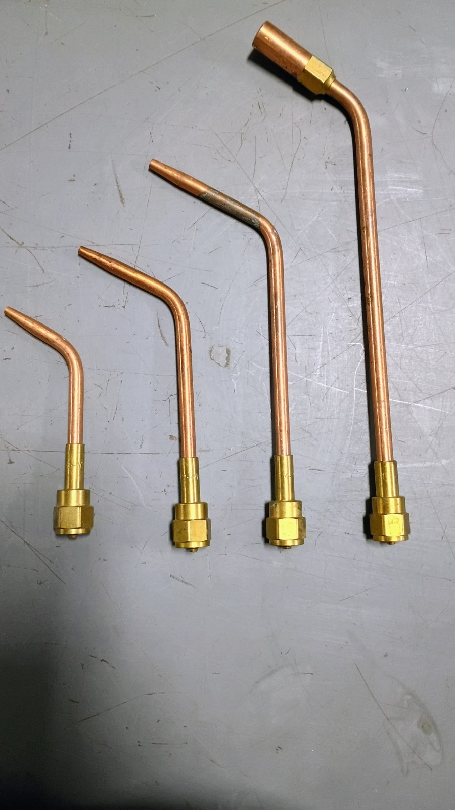 4 Pieces Victor Oxy-fuel welding and heating tips 4sizes