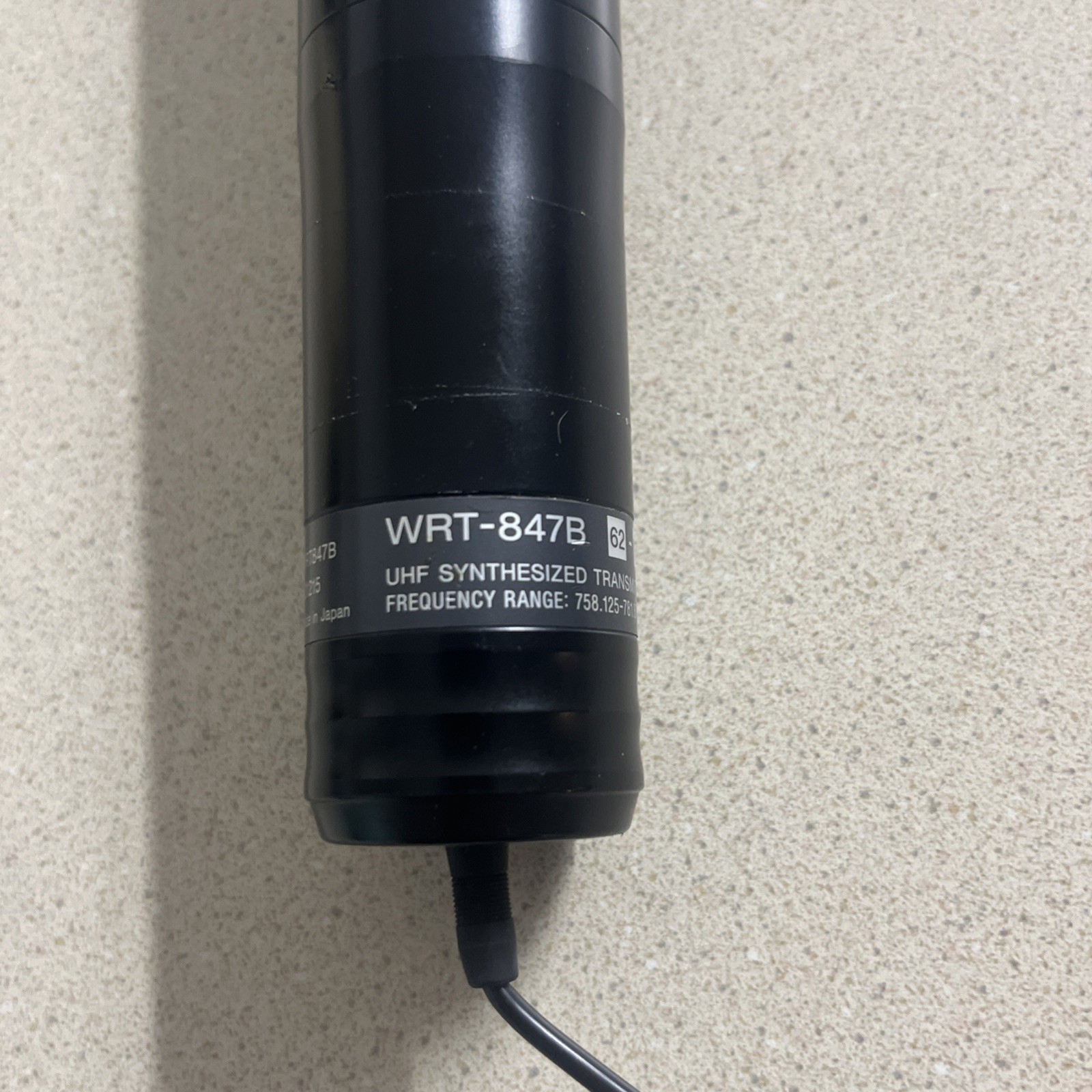 SONY WRT-847B 62-65 SYNTHESIZED TRANSMITTER MICROPHONE UNIT TESTED