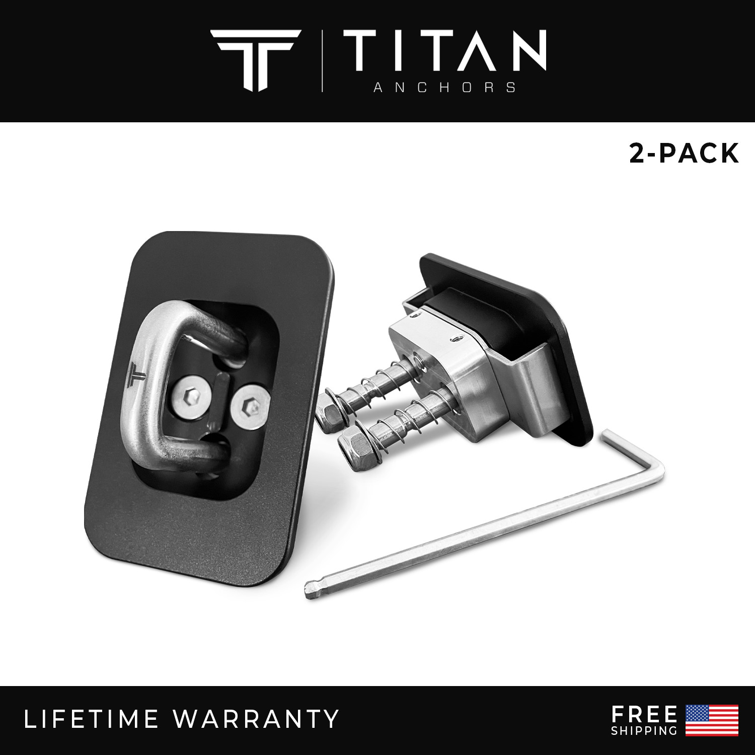 Premium Retractable Truck Bed Tie Down Anchors for 2022-2026 Hyundai Santa Cruz