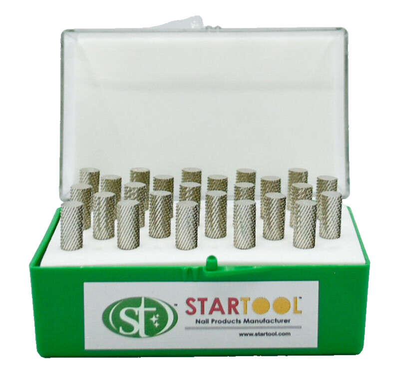 Startool Acrylic Nail Drill 3/32" STX ST.X-Coarse Silver *( Single )