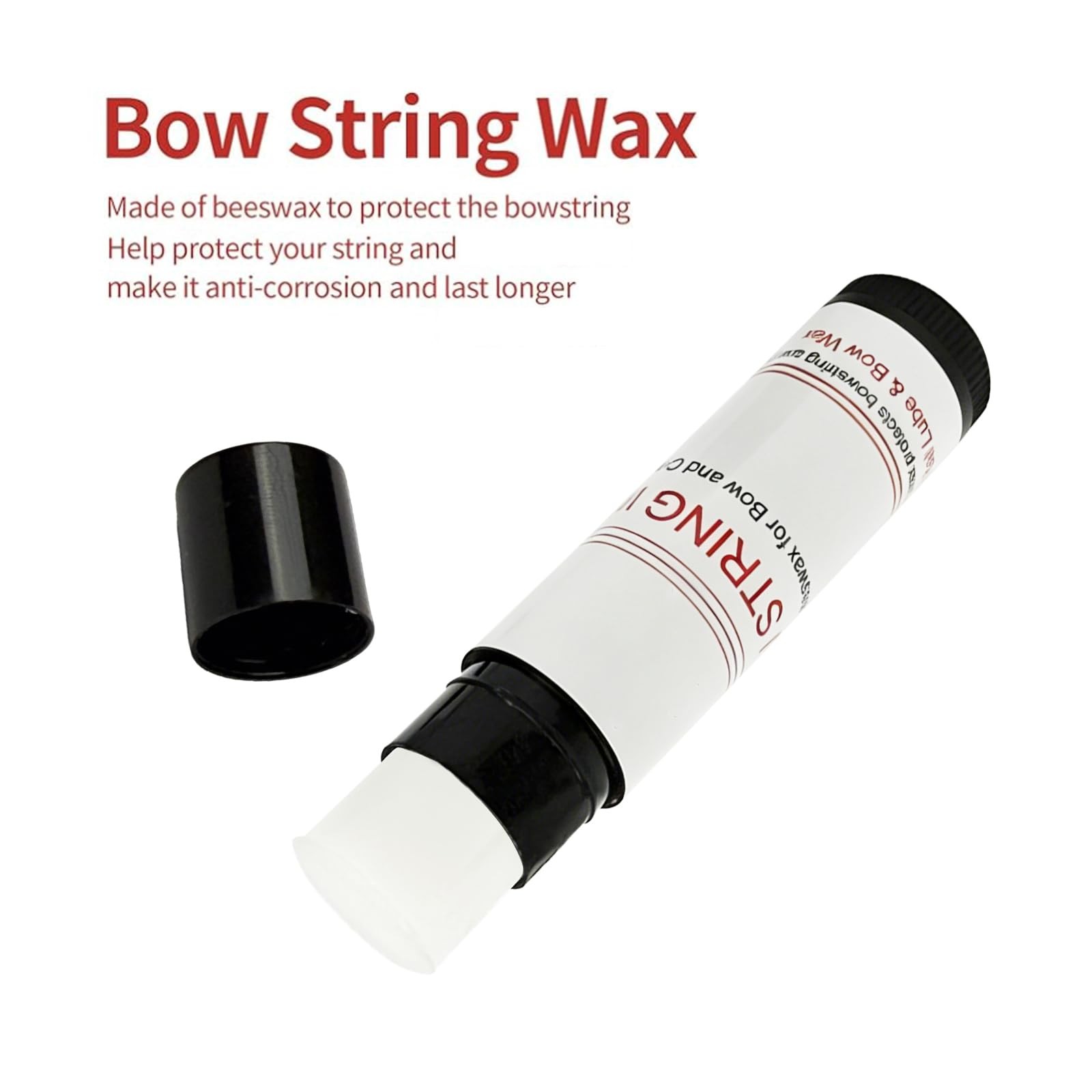 - QI HUO JU - 5pcs Bow String Wax Waterproof Bowstring Odorless & Black