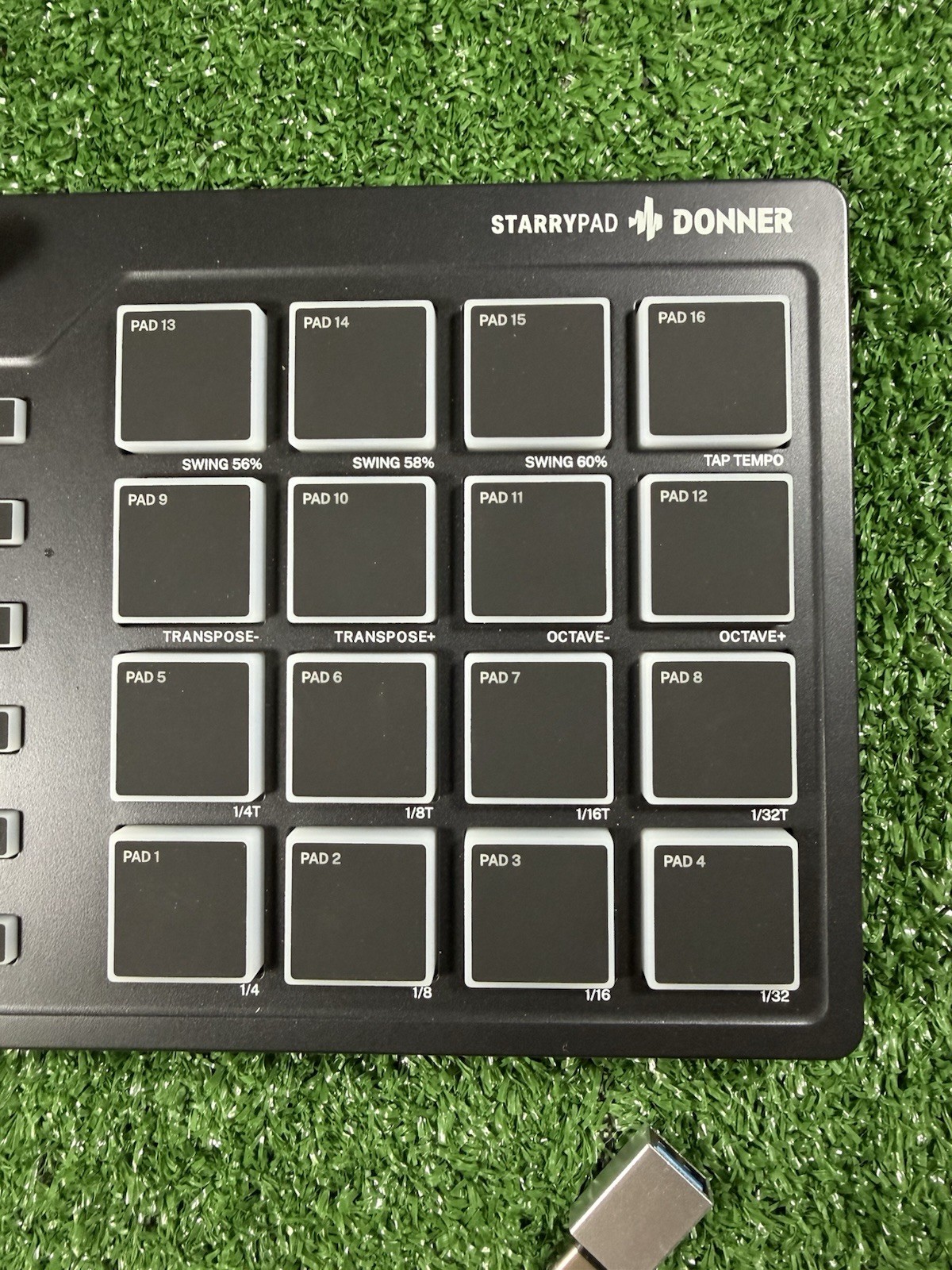 Donner StarryPad USB MIDI Pad Controller 16 Pads New Open Box w/ USB-C Cable