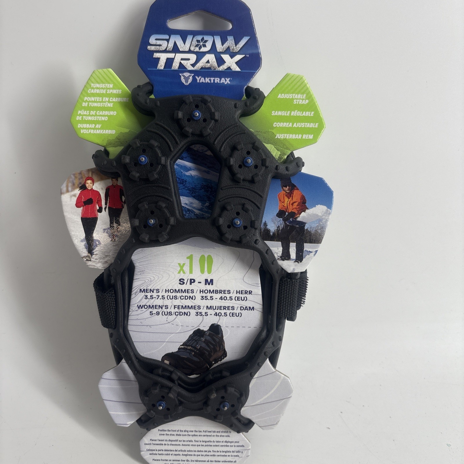 Snow Trax:YAKTRAX 360° Improved Traction Snow & Ice S/P-M  Men 3.5-7.5 Women 5-9