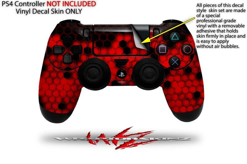 Skin for Playstation 4 Sony PS4 Controller HEX Red