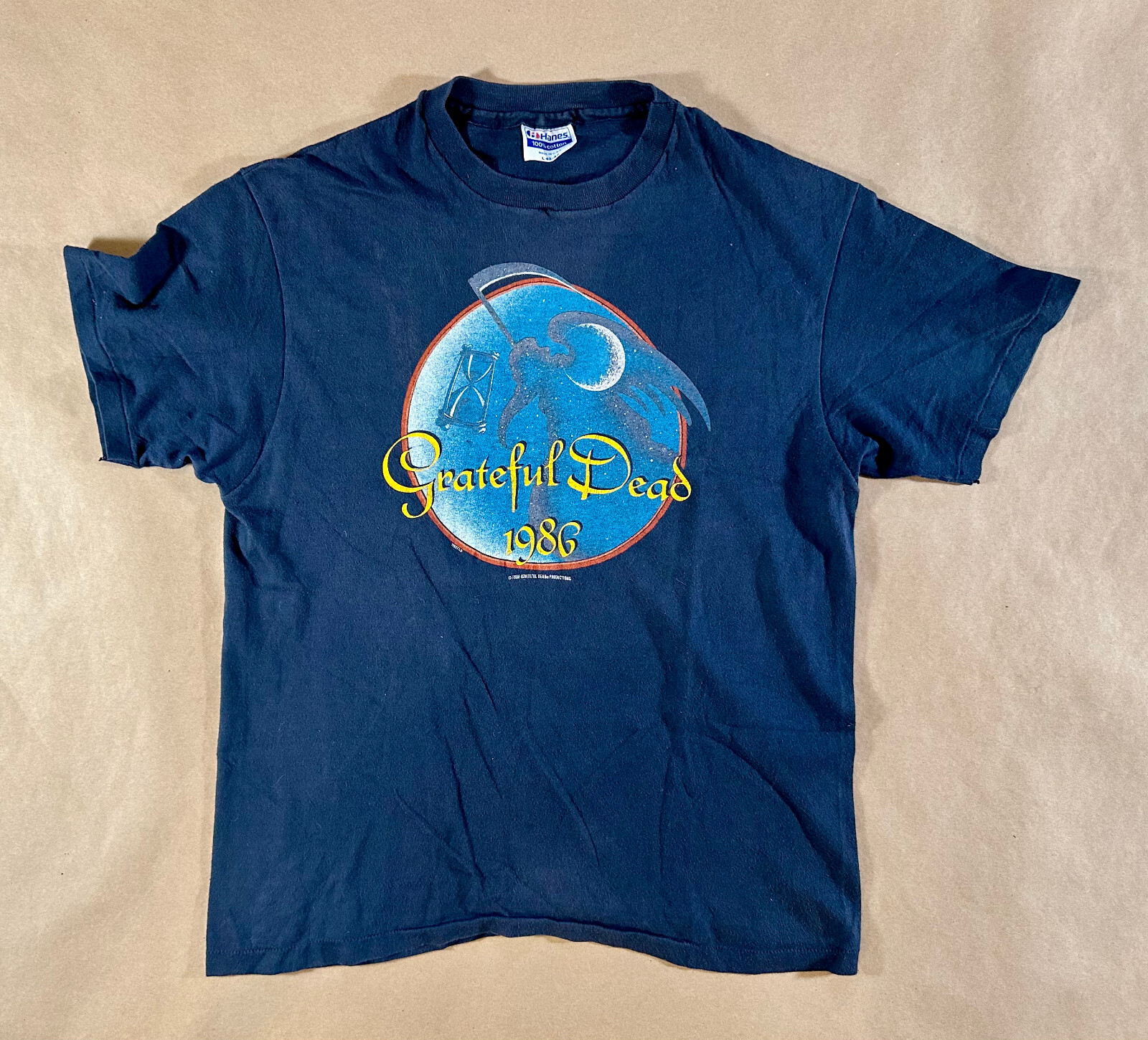 Grateful Dead Shirt T Shirt Vintage 1985 1986 New Years Eve Tim Harris GDP L