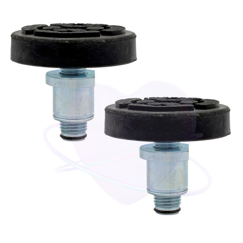 2Pcs Shaft Dia 40mm Car Lift Rubber tray Heightening Feet Plus High Leg Pads