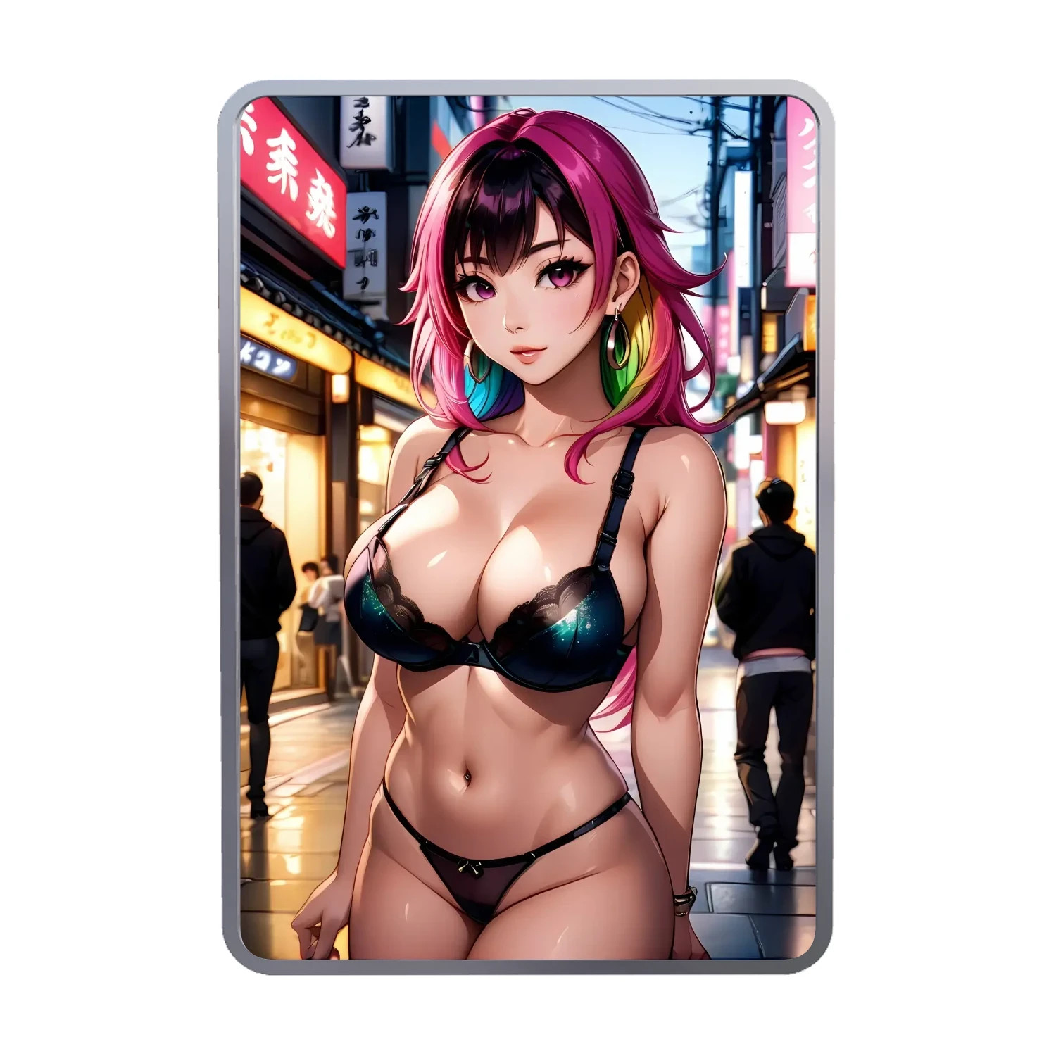 SEXY! 1 oz .999 Fine Silver Colorized Naughty Art Bar – Limited