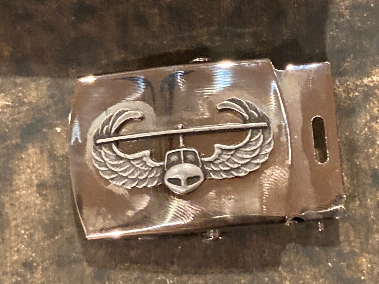 US Army Air Assault Brass Belt Buckle
