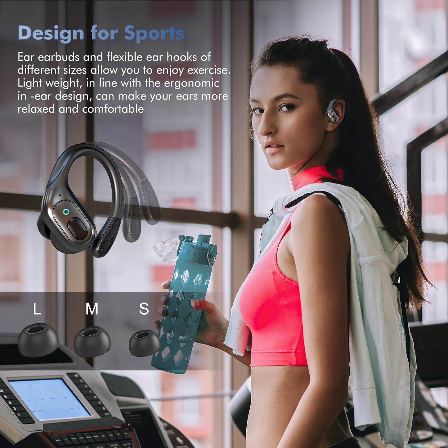 Bluetooth Earbuds 75H Playtime IP7 Waterproof for Running