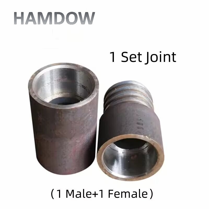 20 Sets Drill Pipe Joints Spiral Drill Rod Stem Water Well Drilling Connectors
