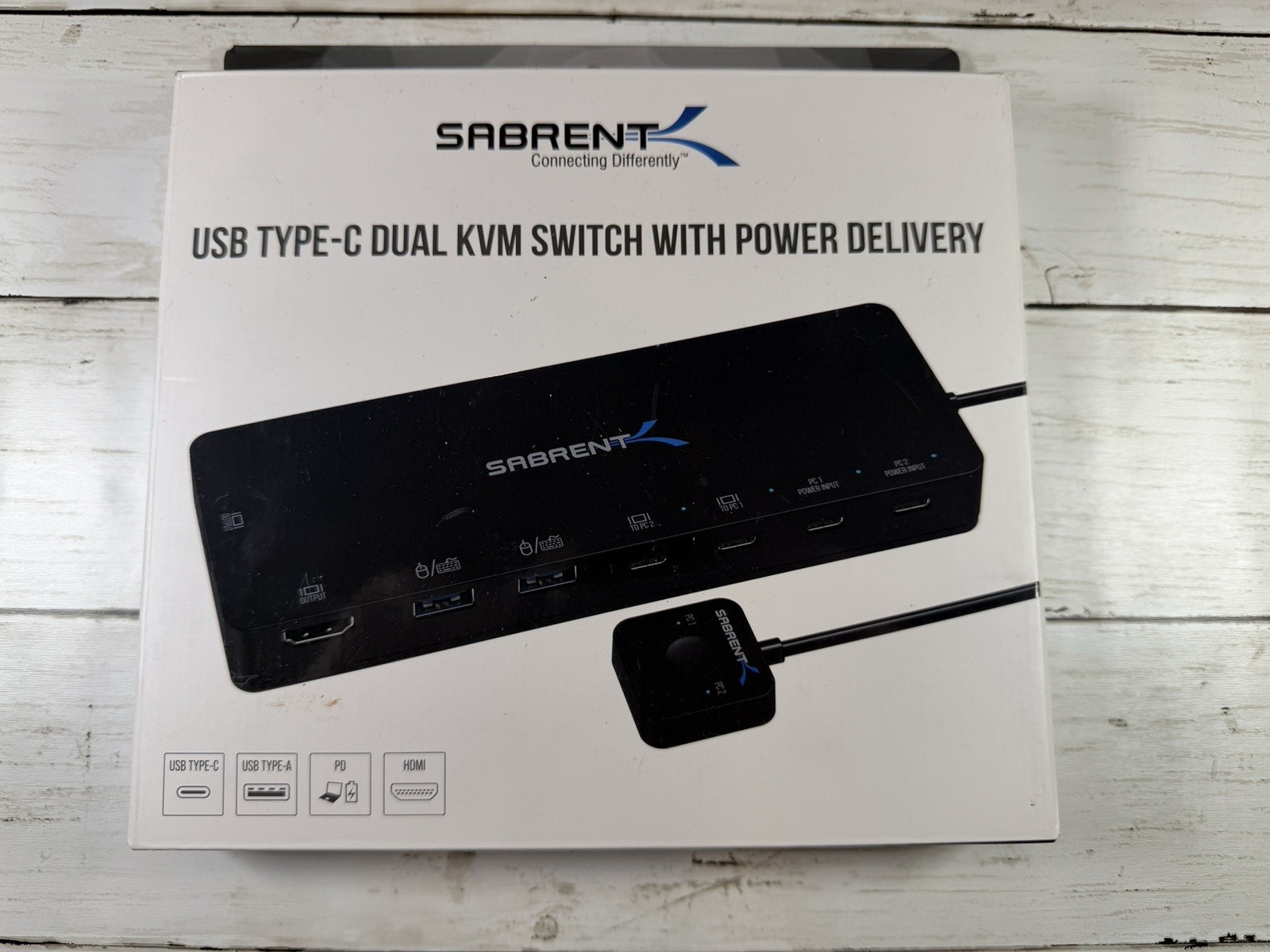 Sabrent USB Type-C Dual KVM Switch with Power Delivery