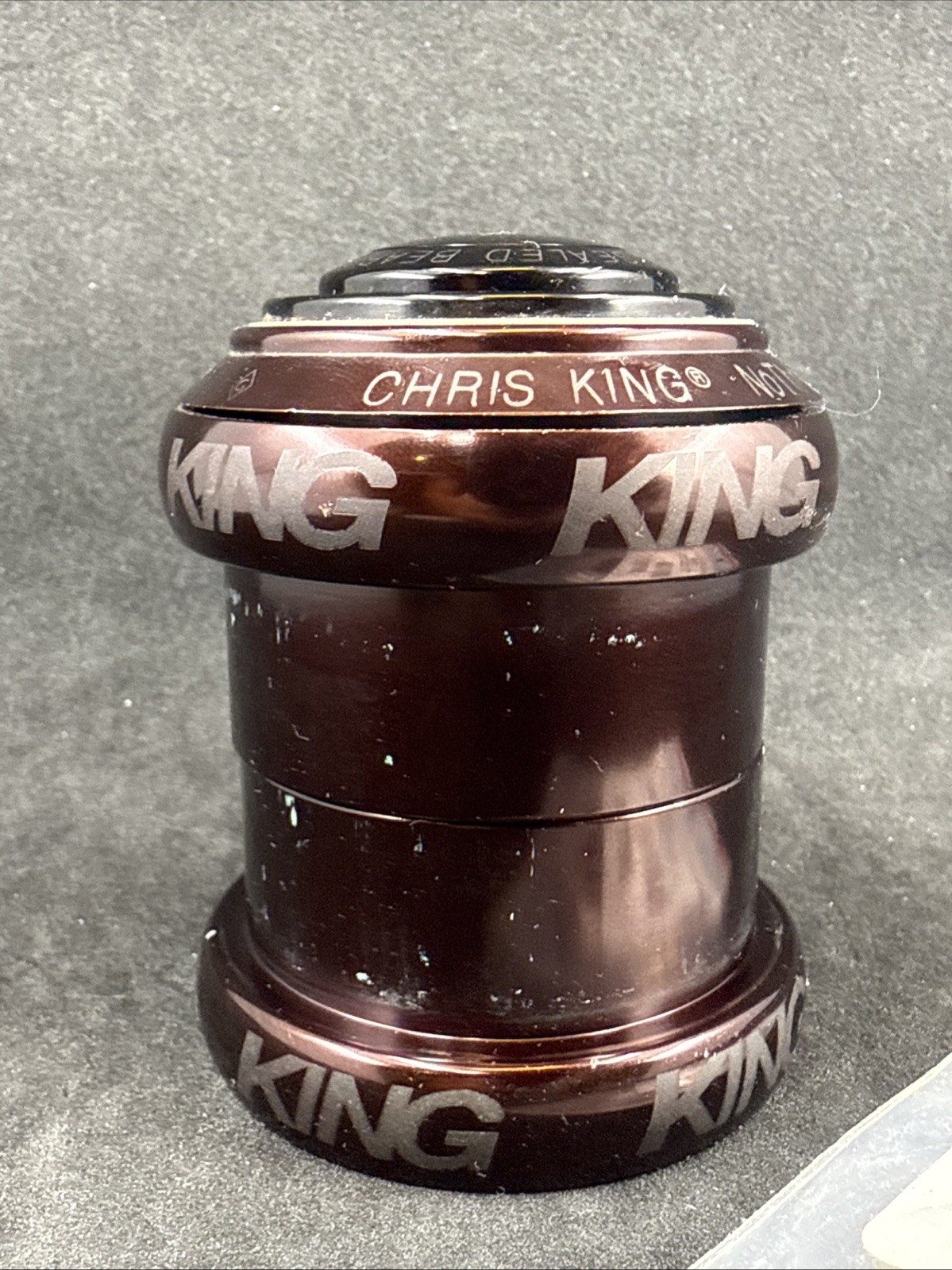 Chris King NoThreadSet DEVOLUTION Root Beer Headset MTB 1.5" to 1-1/8" VERY GOOD
