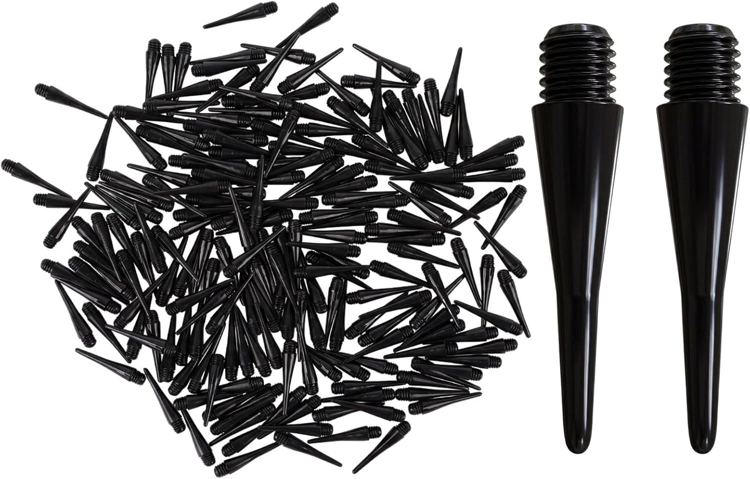 200 Pack 2BA Thread Soft Dart Tips - Premium Plastic Replacement Points | Essent