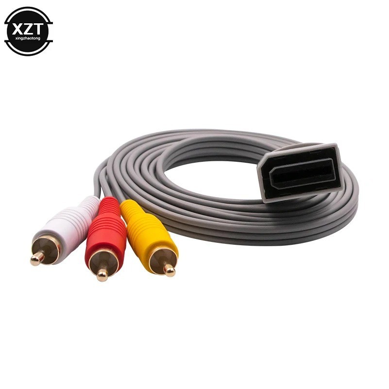AV Composite 3 RCA Cable for Nintendo Wii TV Audio Video Cord Replacement