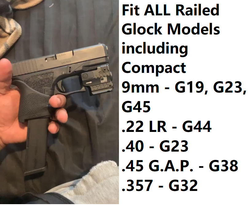 Green Pistol Laser+Flashlight Sight for Springfield HELLCAT COMPACT 9MM Pistol