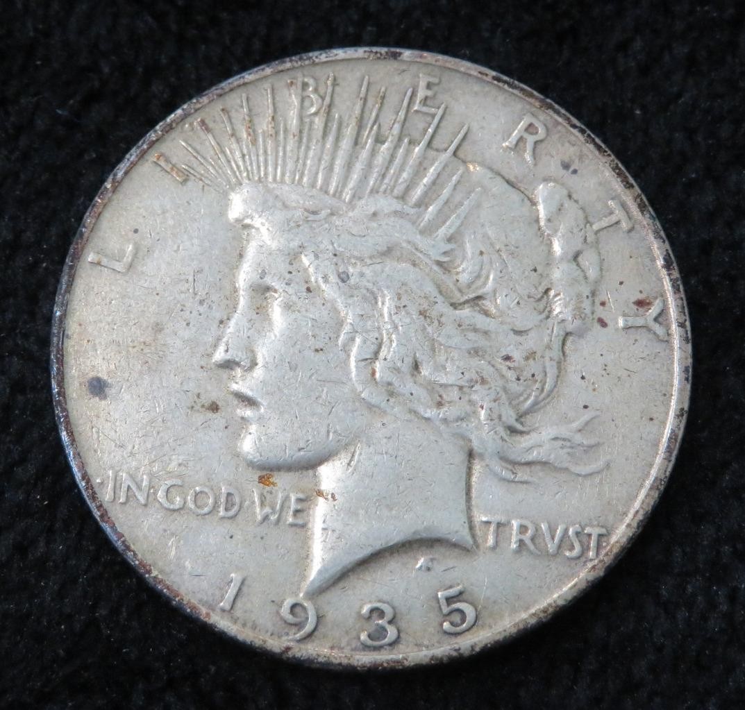 1935-S Peace Dollar * Last Year * San Francisco Mint * 5231