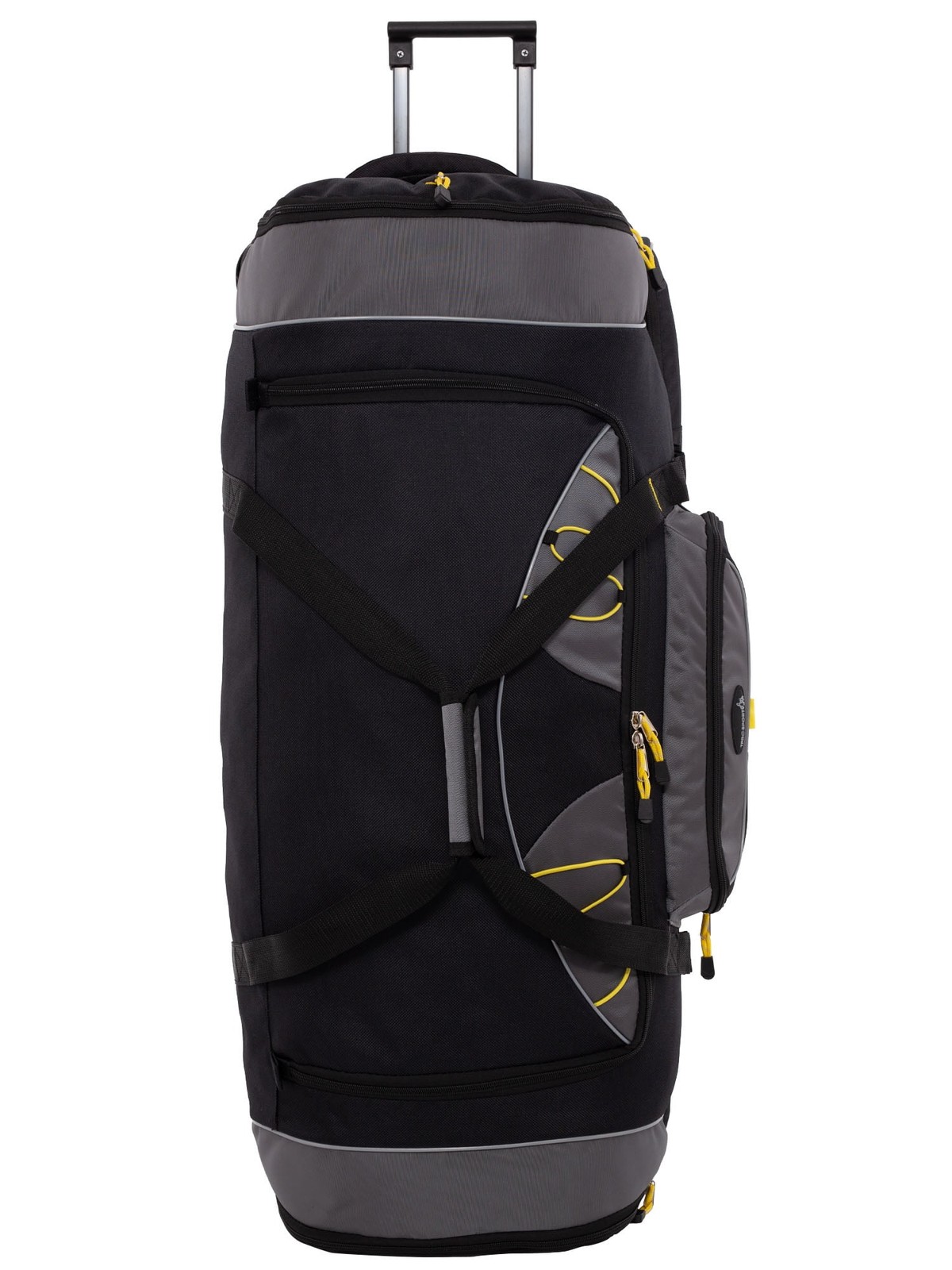 Jumbo 36" 2-Section Rolling Duffel with Blade Wheels - Black