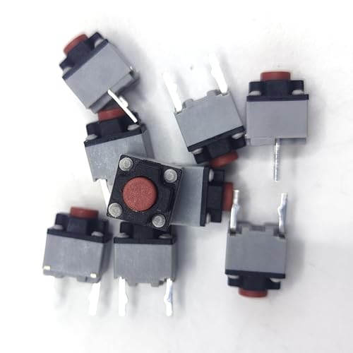 9 Piece Mute Tactile Push Button 6 * 6 * 7.3MM Square Silent Wireless Wired