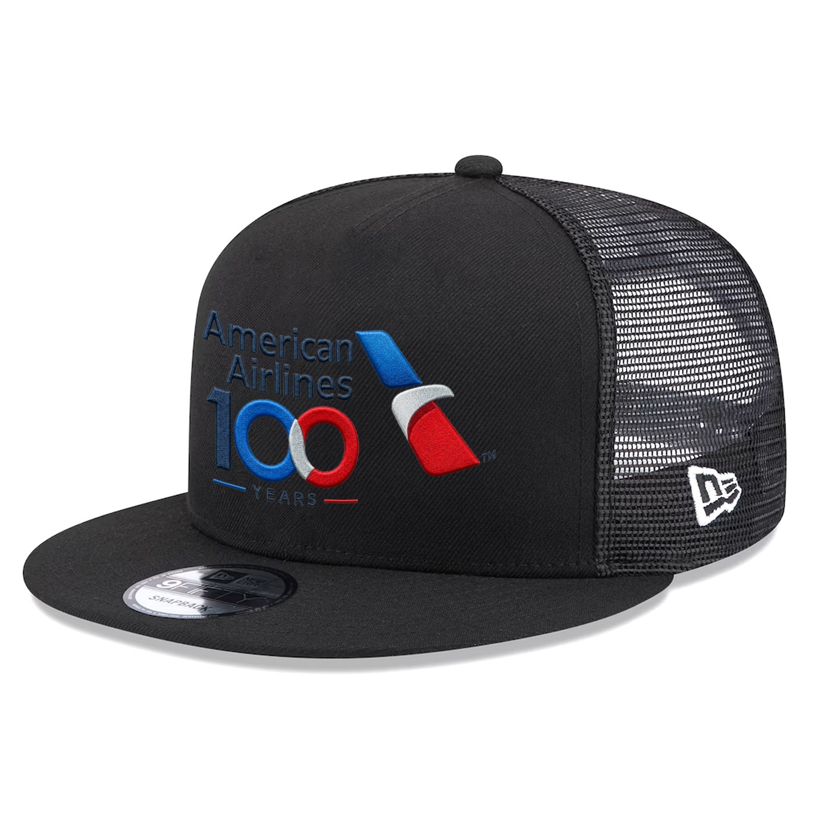 American Airlines 100 Years 59FIFTY Black Mesh Hat Embroidered Cap