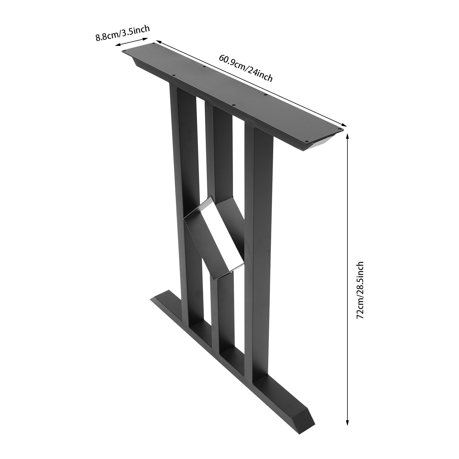 Metal Table Legs, 2pcs Table Legs, 28.5" Heavy Duty Desk Legs