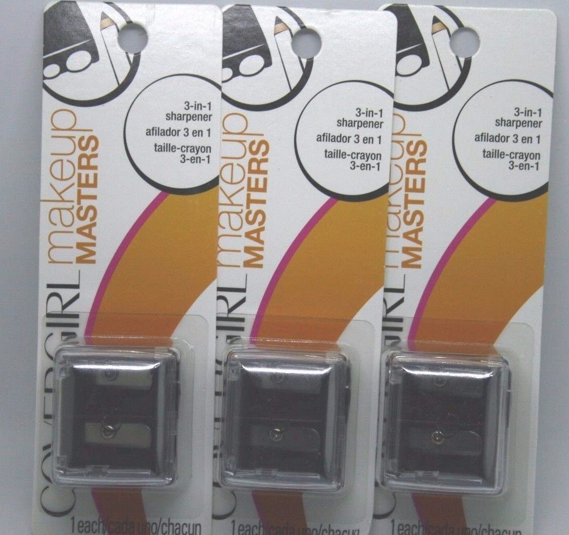 3 CoverGirl Makeup Masters 3-in-1 Pencil Sharpener 3 packs