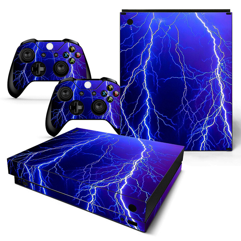 Skins for Xbox One X XBX Console Decal Sticker + 2 Controller Decal Wrap Set