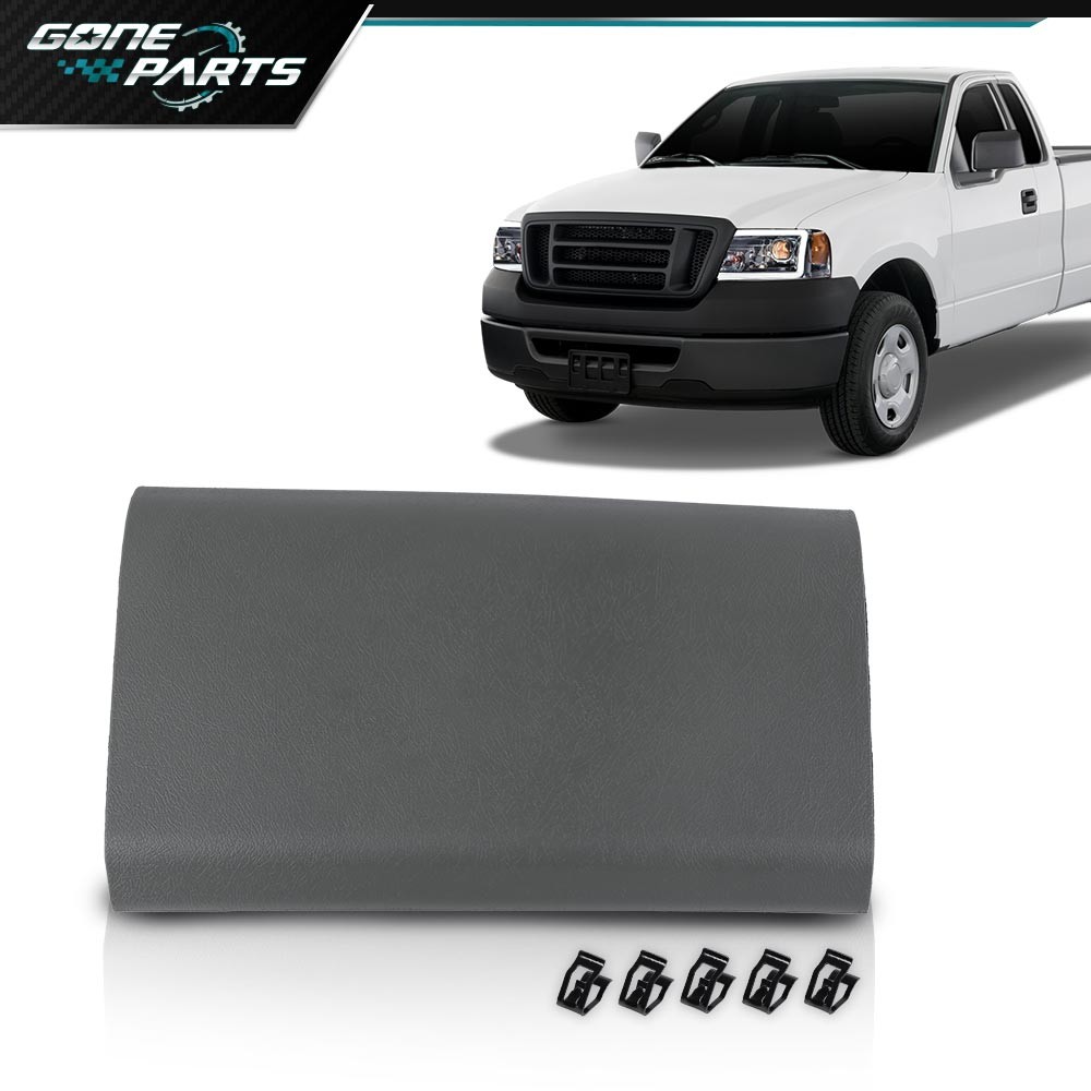 Fit For 04-08 Ford F-150 Dash Bezel Panel Passenger Cover Upper Glove Box Gray