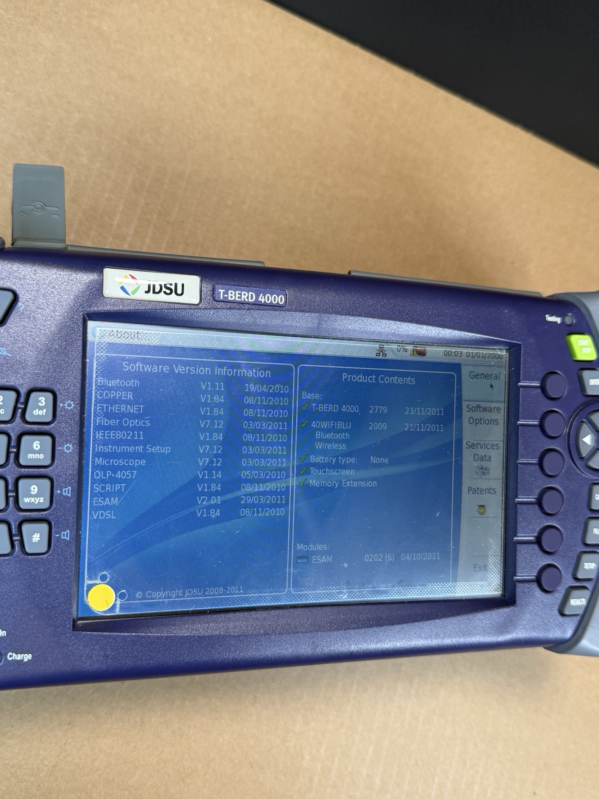 JDSU MTS T-BERD 4000 LAN Works Ships Fast!!!