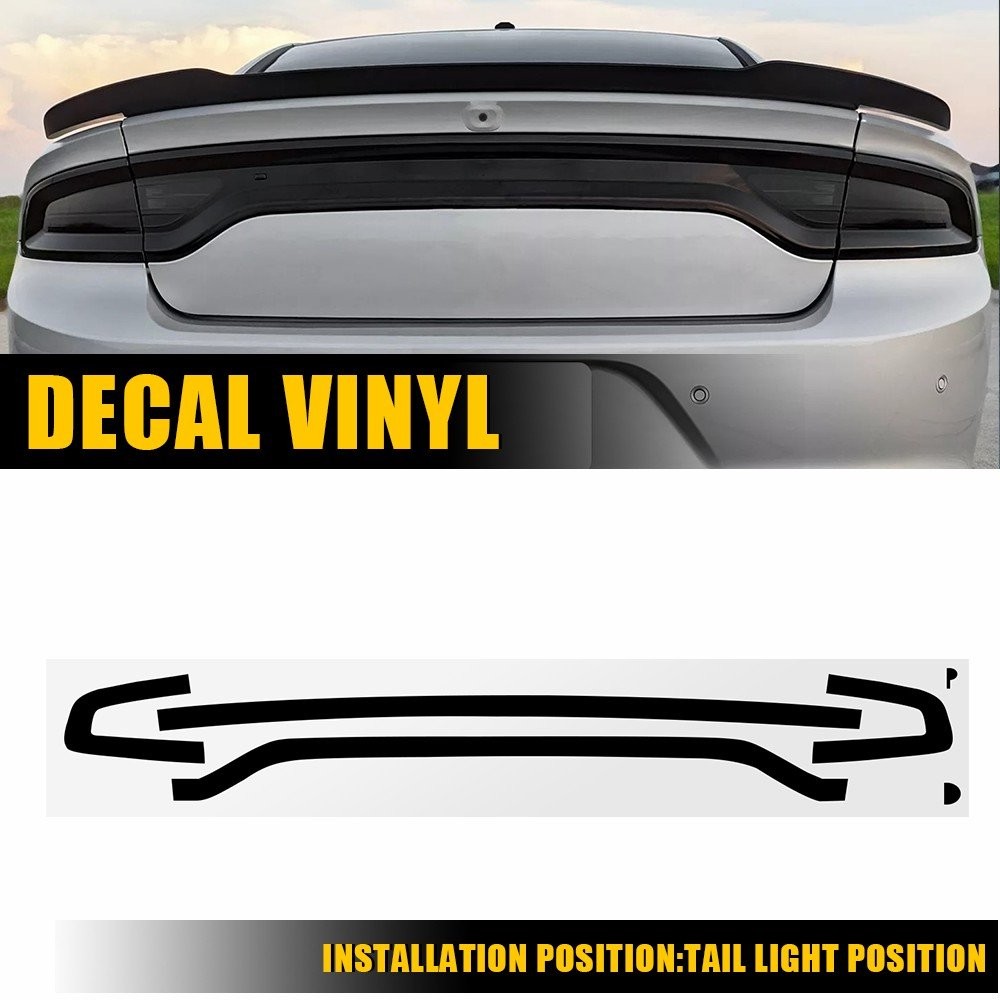 For Charger 2015-2023 Smoke Tail Light Rear PreCut Tint Overlay Vinyl Decals