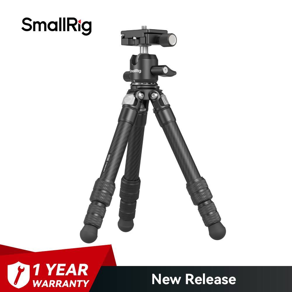 SmallRig Portable Carbon Tripod Kit with 360° Ball Head QR Plate Maxload 3kg